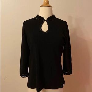 Grace Dane Lewis Embellished Knit Top‎